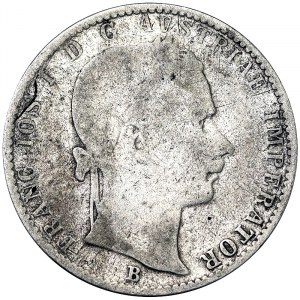 Franz Joseph I (1848-1916), 1/4 Gulden 1861, Kremnitz