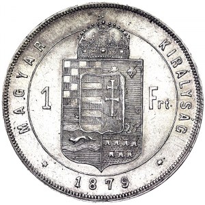 Franz Joseph I (1848-1916), 1 Forint 1879, Kremnitz