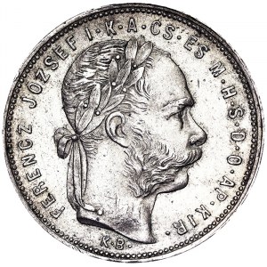 Franz Joseph I (1848-1916), 1 Forint 1881, Kremnitz