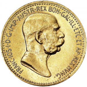 Franz Joseph I (1848-1916), 10 Corona 1908, Vienna
