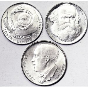 Czechoslovakia lot 3 pcs.100 Korun