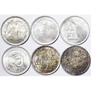 Egypt Arab Republic lot 6 pcs.1 Pound