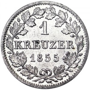 Maximilian II (1848-1864), 1 Kreuzer 1855