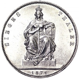 Wilhelm I (1861-1888), Taler 1871, A Berlin