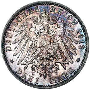 Wilhelm II (1888-1918), 3 Mark 1912, A Berlin