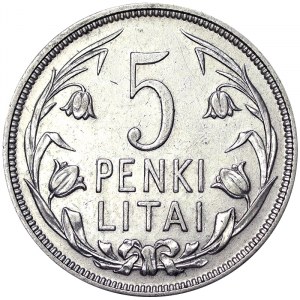 5 Litai 1925