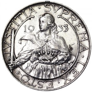 10 Lire 1933, Rome