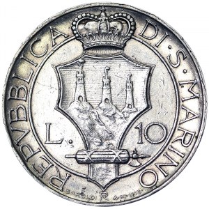 10 Lire 1936, Rome