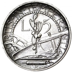 5 Lire 1935, Rome