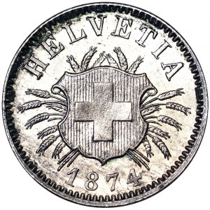 5 Rappen 1874, Bern