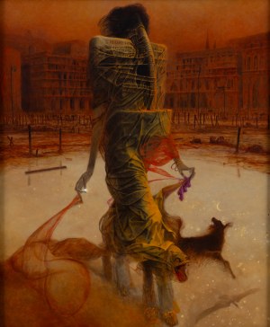 Zdzisław Beksiński (1929 Sanok - 2005 Warszawa), Bez tytułu, 1982