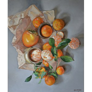 Marcin Jaszczak, Still Life with Tangerines/2023