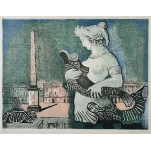 Alicia HALICKA (1894-1975), Place de la Concorde, 1955