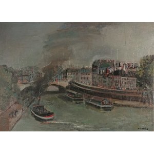 Rajmund KANELBA (1897-1960), Pont Saint Michel, Paris