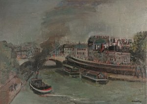 Rajmund KANELBA (1897-1960), Pont Saint Michel w Paryż