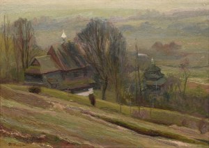 Stanisław KAMOCKI (1875-1944), Kościółek i mgła, ok. 1904