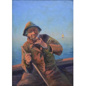 Wiktor KORECKI (1890-1980), Old fisherman