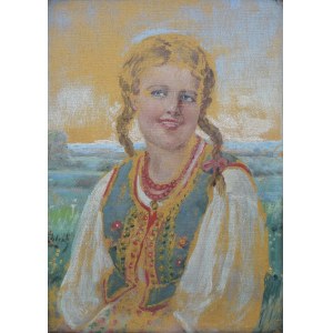 Kasper ŻELECHOWSKI (1863-1942), Girl in folk costume