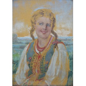 Kasper ŻELECHOWSKI (1863-1942), Dziewczyna w stroju ludowym