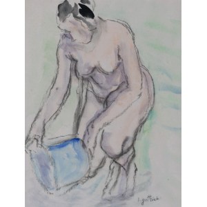 Leopold GOTTLIEB (1883-1933), Nude - bathing woman