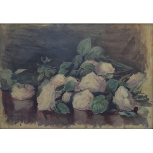 Leon KOWALSKI (1870-1937), Weiße Rosen, 1919