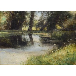 Neurčený maliar, 20. storočie, Vodná krajina, 1880