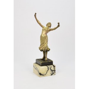 Artist unspecified (19th/20th century), Dancer with roses - Art Nouveau figure