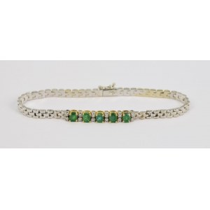 Bracciale con smeraldi