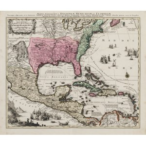 Matthäus Seutter, Mappa geographica Regionem Mexicanam et Floridam…