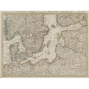 Guillaume de l’Isle, Seconde Carte des Courones du Nord qui comprend le Royaume de Denmark & c