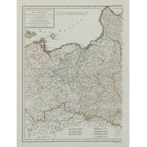 Edme Mentelle, Pierre Grégoire Chanlaire, Carte de l'Ancien Royaume de Pologne, partagé entre la Russie…