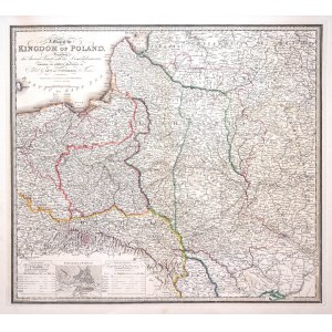 William Faden, A Map of the Kingdom of Poland, opis jeho starobylých hraníc....