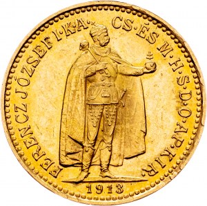 Franz Joseph I., 10 Korona 1913, KB