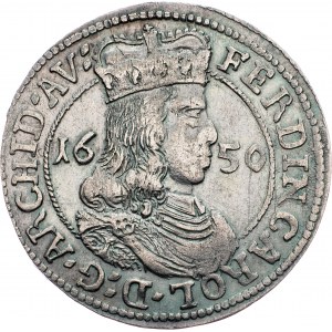 Ferdinand Charles, 3 Kreuzer 1650, Hall