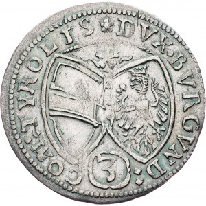 Ferdinand Charles, 3 Kreuzer 1650, Hall