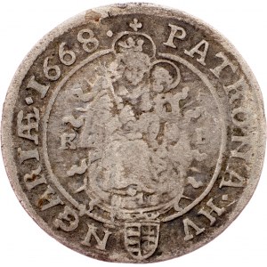 Leopold I., 6 Kreuzer 1668, Kremnitz