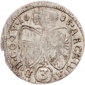 Leopold I., 3 Kreuzer 1685, Hall