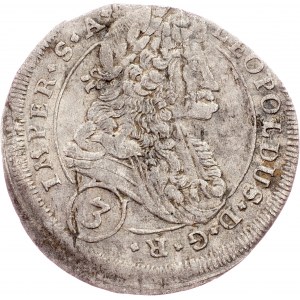 Leopold I., 3 Kreuzer 1700, Kuttenberg