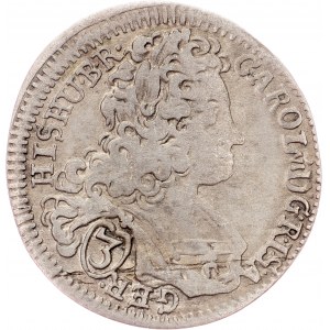 Charles VI., 3 Kreuzer 1718, Prague