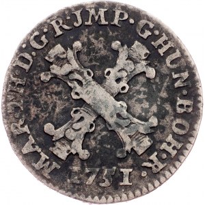 Maria Theresia, 10 Liards 1751, Antwerp