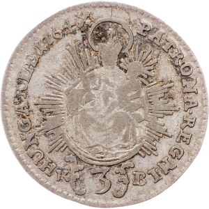 Maria Theresia, 3 Kreuzer 1764, Kremnitz