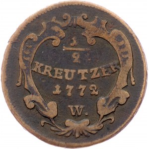 Joseph II., 1/2 Kreuzer 1772, Vienna