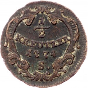 Joseph II. 1/2 Kreuzer 1774, Smolnik