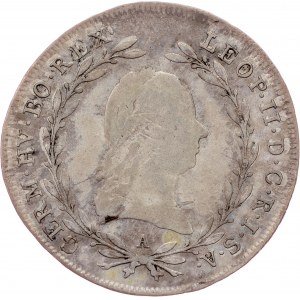 Leopold II., 10 Kreuzer 1791, Vienna