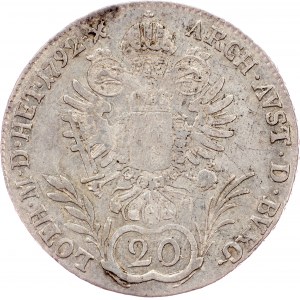 Leopold II., 20 Kreuzer 1792, Karlsburg