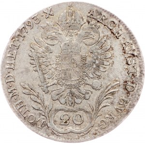 Franz I. (II.), 20 Kreuzer 1793, Wien