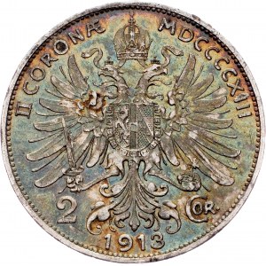 Franz Joseph I., 2 Kronen 1913, Vienna