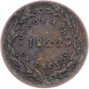 Argentina, 1 Decimo Real 1822, Handsworth