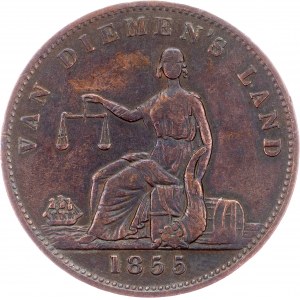 Australia, 1/2 Penny 1855