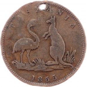 Australia, 1/2 Penny 1855